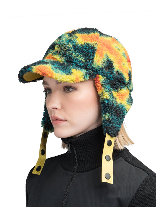 Knox Unisex Berber Ball Cap with Ear Flaps + Heat Map