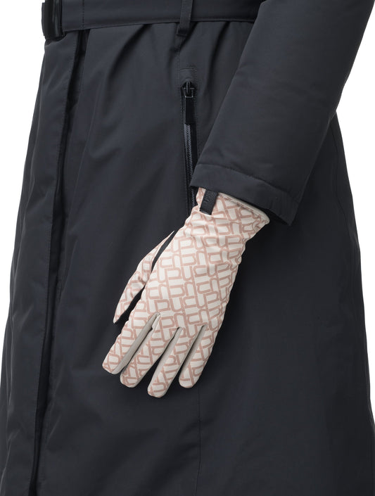 Mai Women's Classic Driving Gloves + Angora Monogram