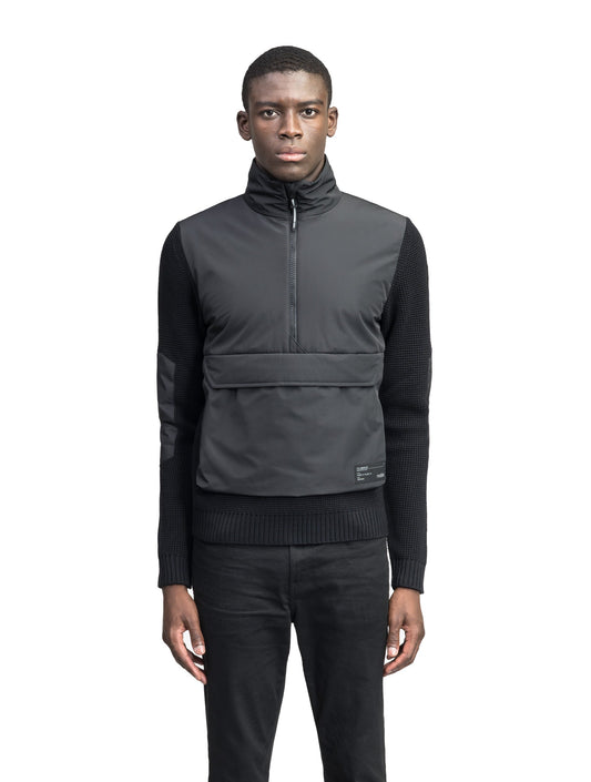 Wai Men's Performance Half Zip Sweater + Black