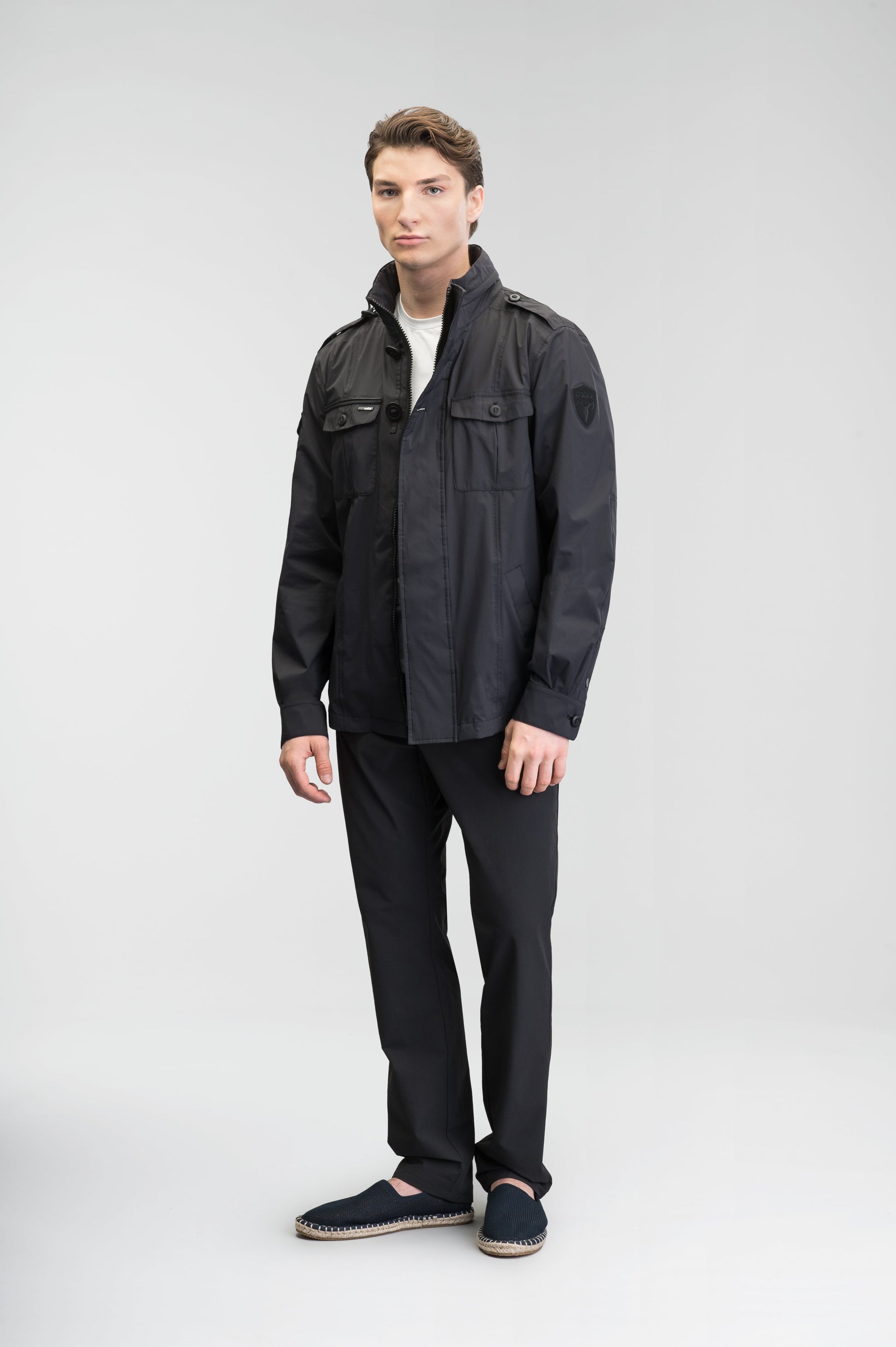 Admiral Men's lightweight tech jacket in Black