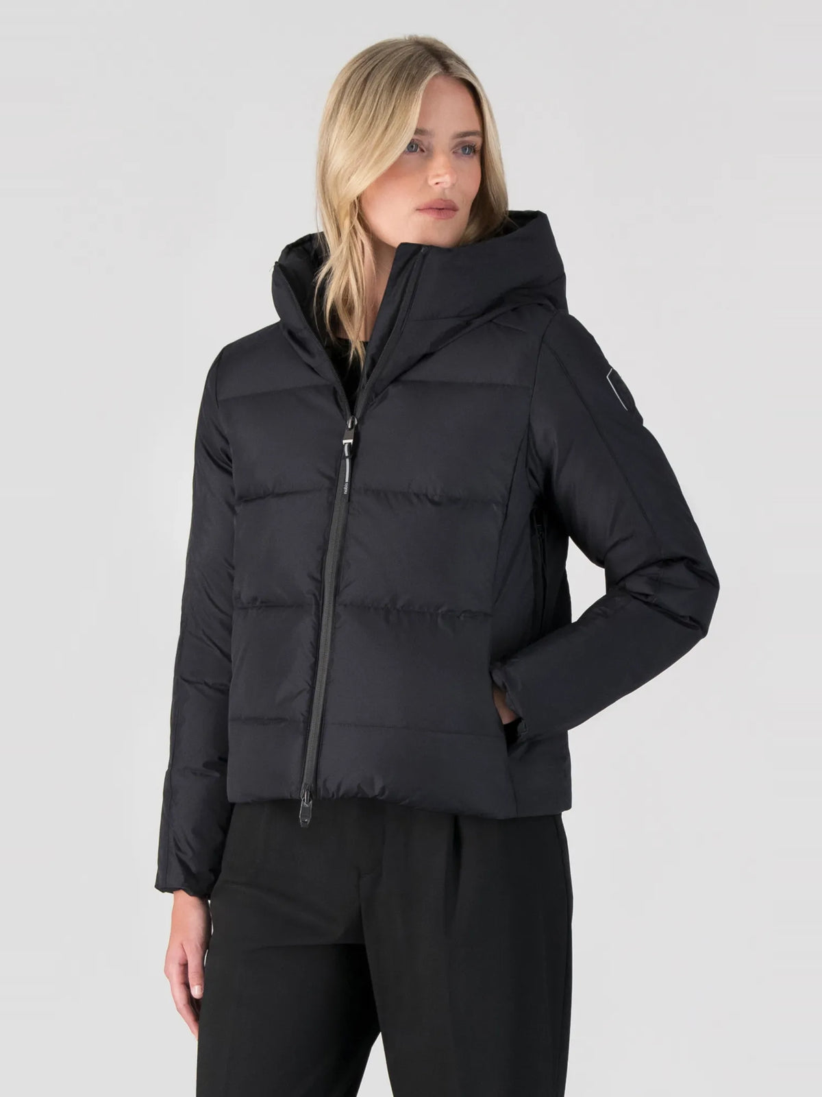 Halle Women's Puffer Jacket - Black