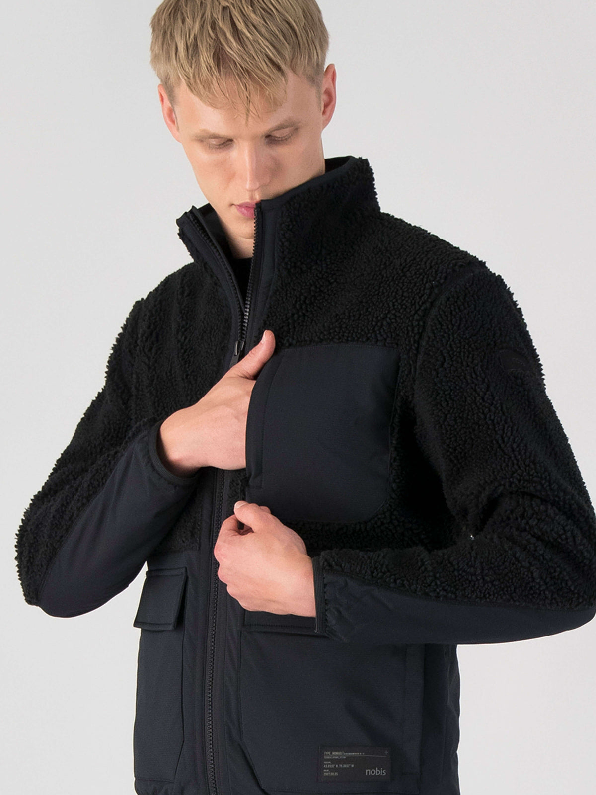 Kepler Men's Berber Zip Front Sweater in hip length, premium berber and stretch ripstop fabrication, Primaloft Gold Insulation Active+, two-way centre-front zipper, zipper pocket at left chest, magnetic closure flap pockets at waist with additional side-entry pockets, in Heat Map