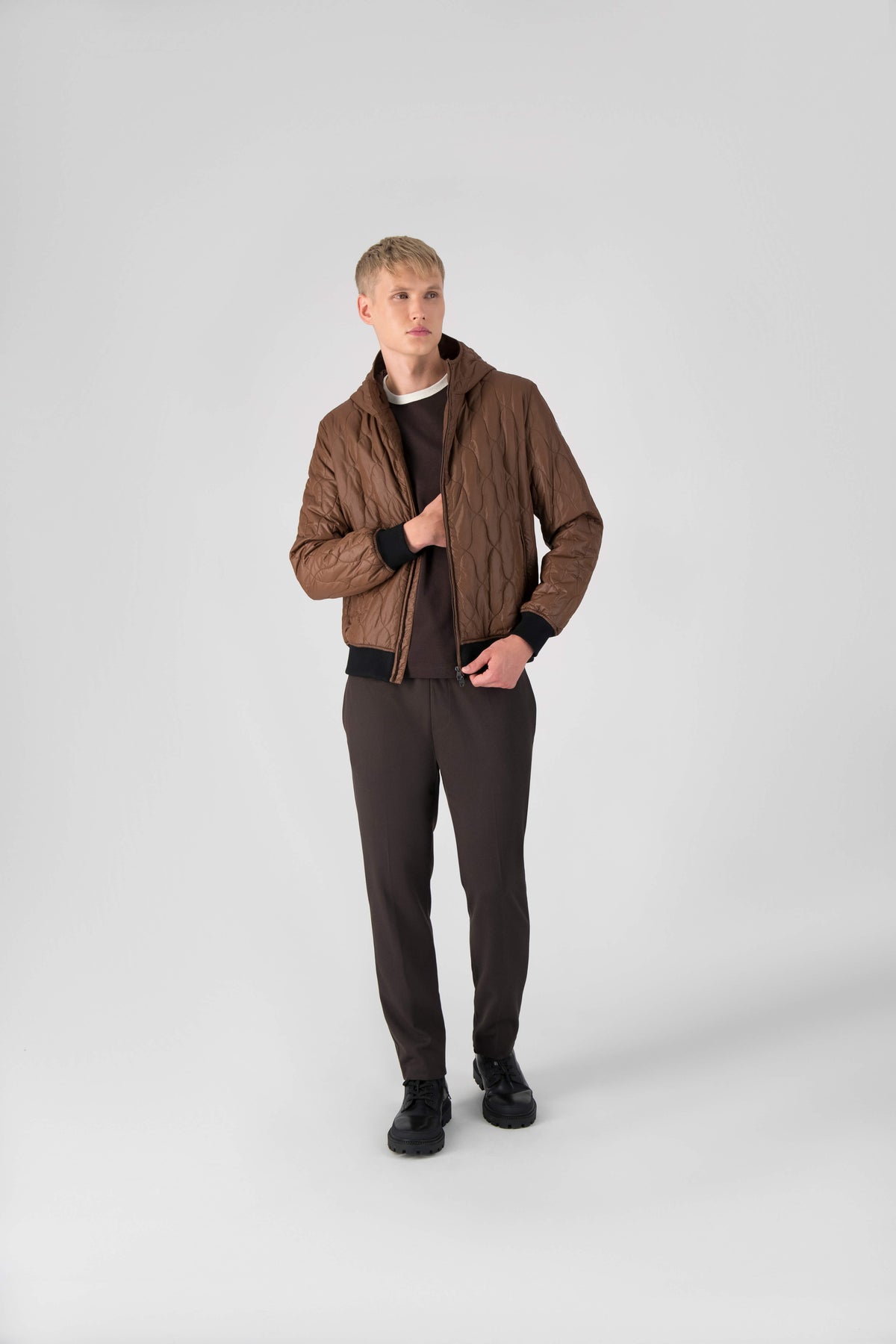 Sweat à capuche matelassé Marlon pour homme