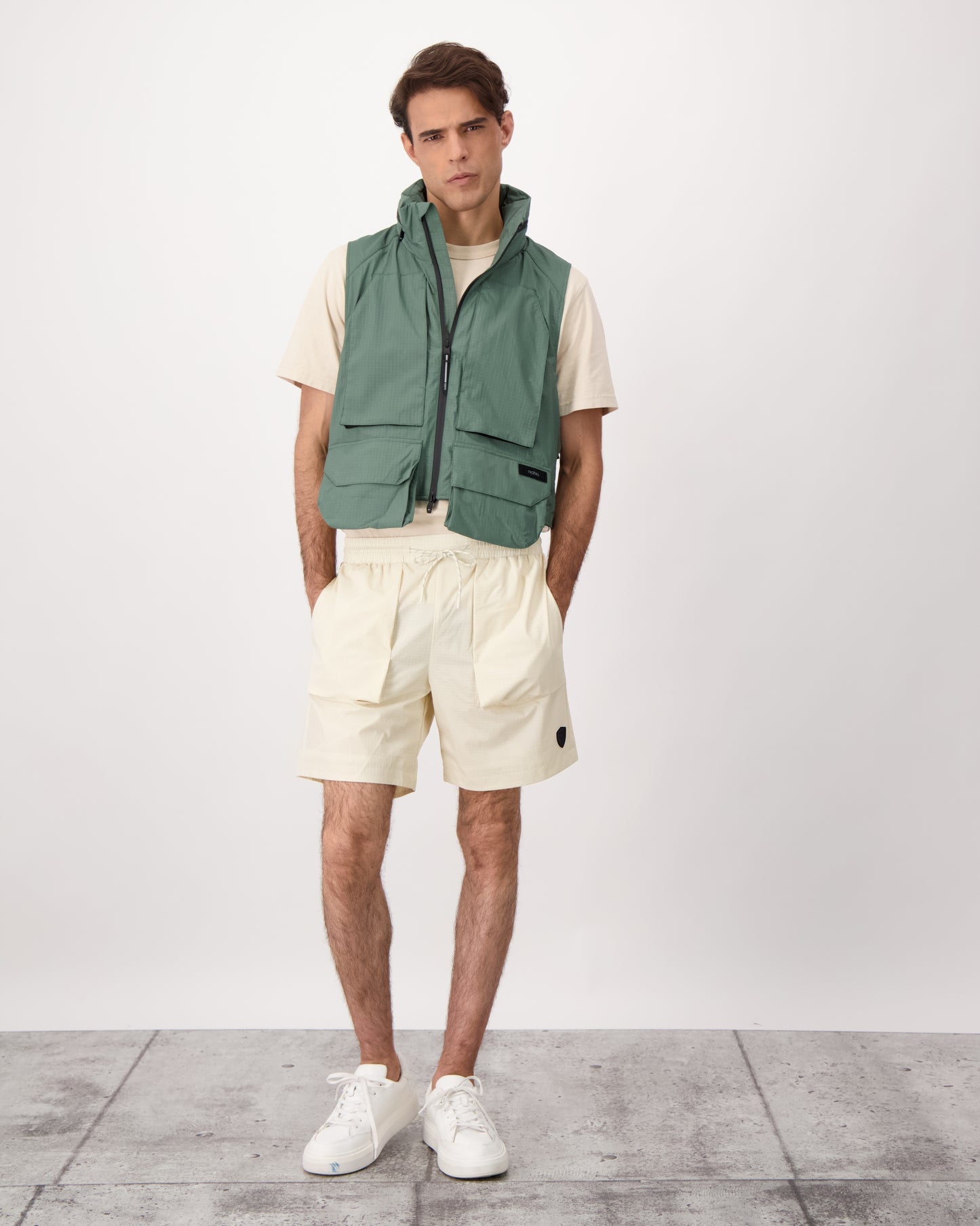 Tiber is a men’s lightweight waterproof short in Wheat
