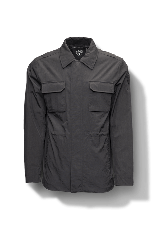 Tien Men's Field Jacket in Black + Black