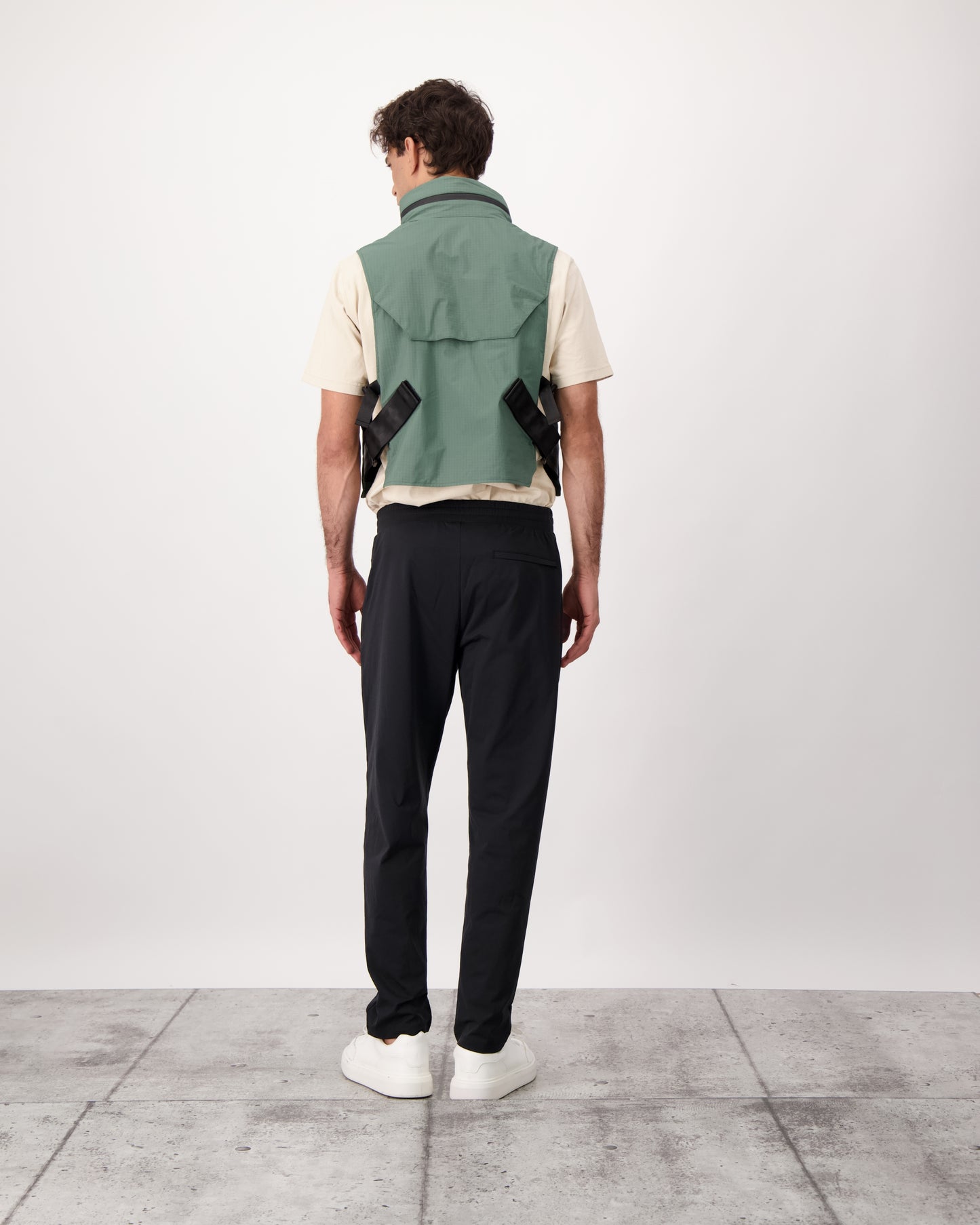 Zephyr is a unisex lightweight utility vest made from durable MatrixWeave ripstop in Tea