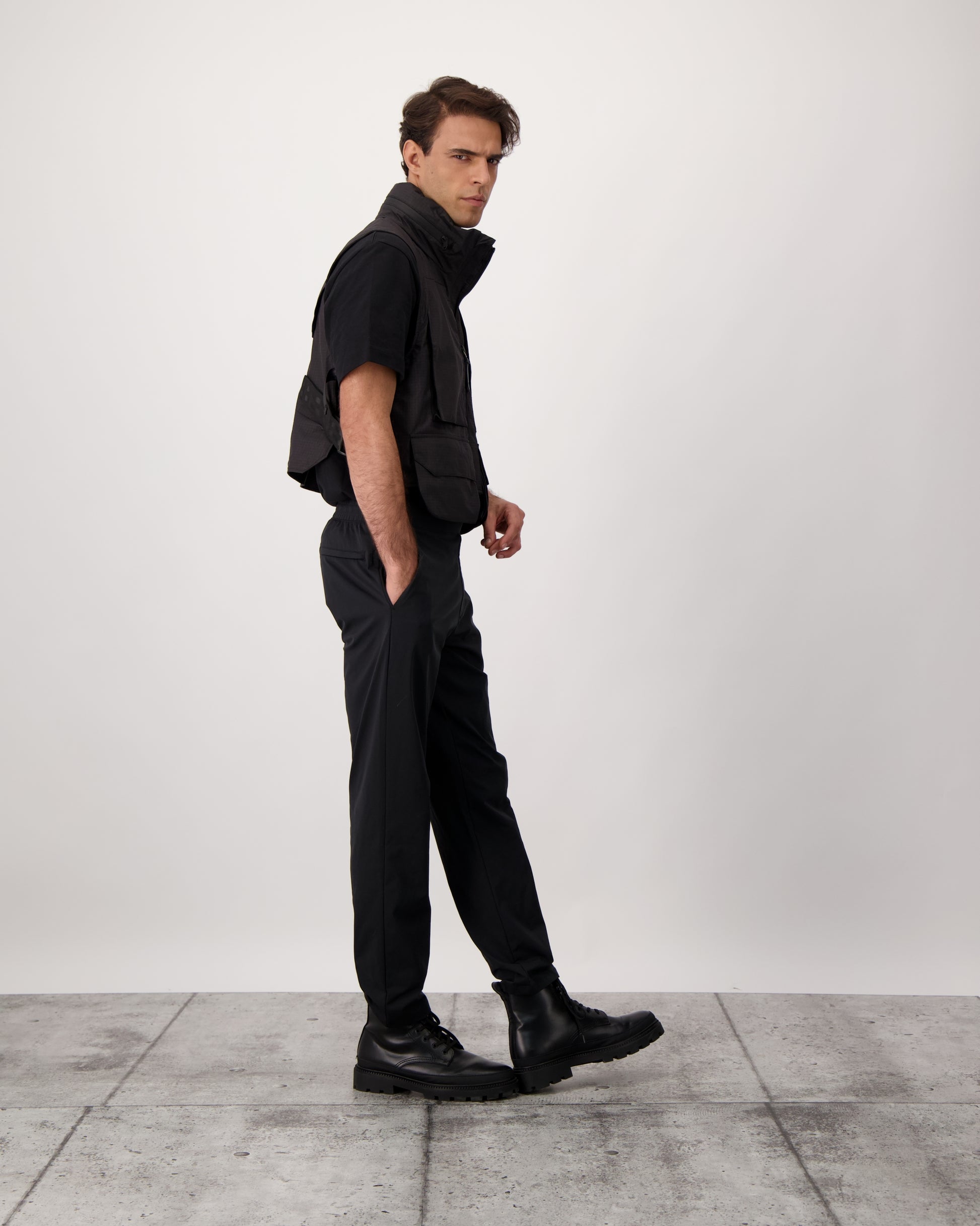 Zephyr is a unisex lightweight utility vest made from durable MatrixWeave ripstop in Black